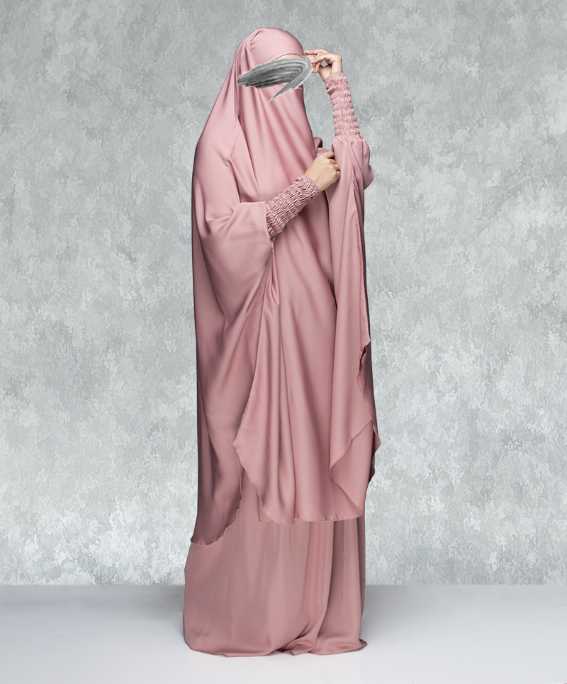 Jilbab 3 Piece Set Pink 